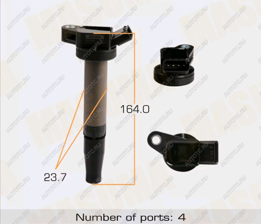 2 899 р. Катушка зажигания TOYOTA Camry (06-) MASUMA MASUMA mic-125  с доставкой в г. Керчь