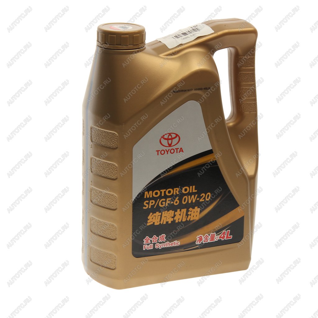 3 999 р. Масло моторное MOTOR OIL SP 08880-84050 синт.4л SAE0W20 (замена 08880-13205) TOYOTA TOYOTA 08880-84050  с доставкой в г. Керчь