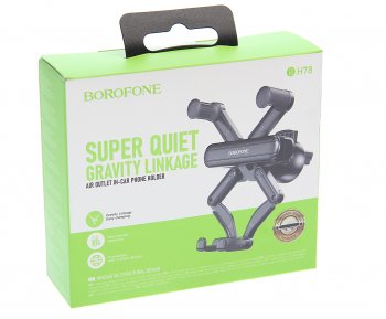 349 р. Держатель телефона на дефлектор черный BOROFONE BOROFONE bh78  с доставкой в г. Керчь. Увеличить фотографию 3