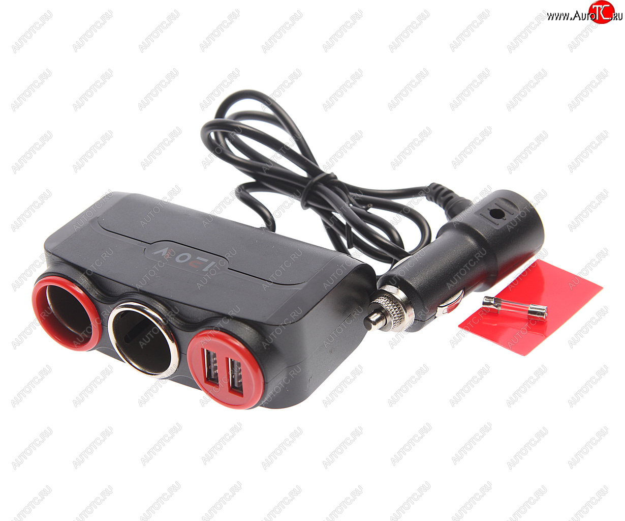 429 р. Разветвитель прикуривателя 2-х гнездовой 12V 2USB XUNNIU XUNNIU no.sk-803  с доставкой в г. Керчь