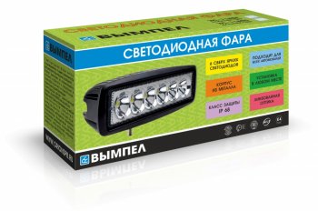 999 р. Фара светодиодная 10-30V 18W 165х80х55мм дальний свет ВЫМПЕЛ ОРИОН 5180  с доставкой в г. Керчь. Увеличить фотографию 2