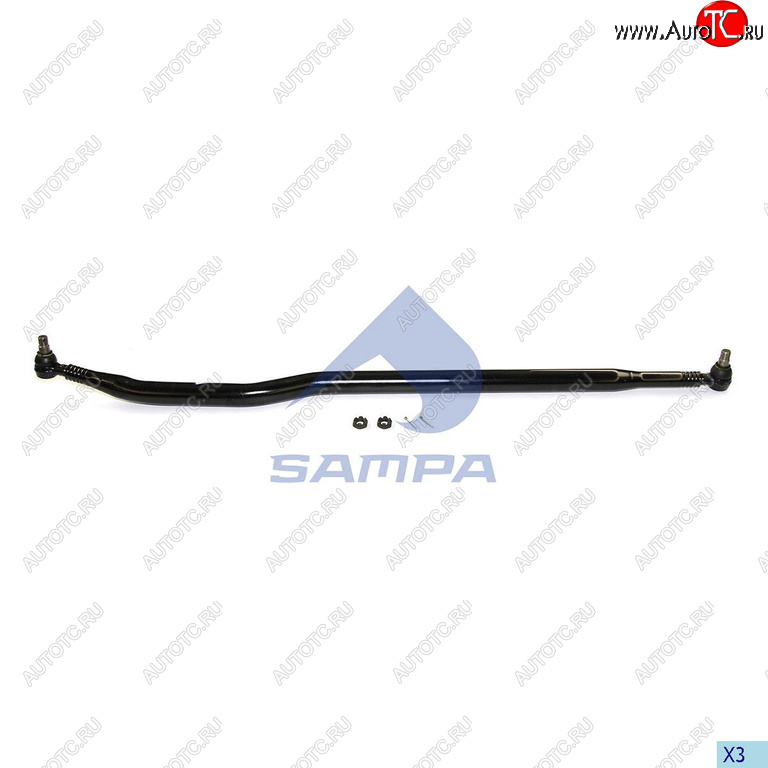 8 999 р. Тяга рулевая MAN продольная L=1800мм SAMPA SAMPA 097.656-01  с доставкой в г. Керчь