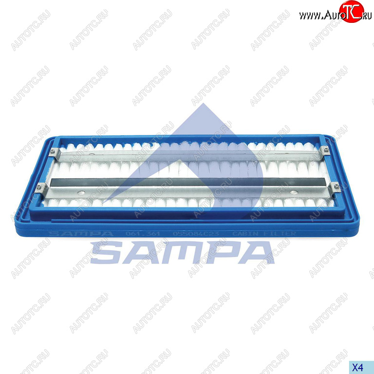1 329 р. Фильтр IVECO EuroTech вентиляции картера (сапуна) дв.Cursor (прямоугольный) SAMPA SAMPA 061.361-01  с доставкой в г. Керчь