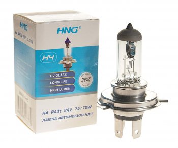 188 р. Лампа 24V H4 7570W P43t-38 Long Life HNG HNG 24443  с доставкой в г. Керчь. Увеличить фотографию 1
