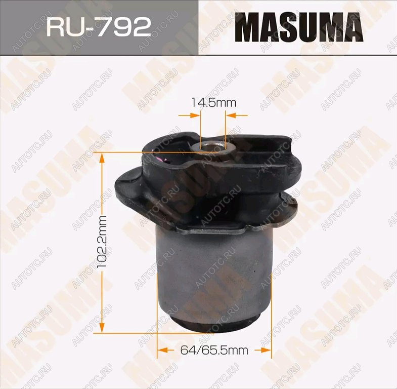 2 699 р. Сайлентблок TOYOTA Alphard балки задней MASUMA MASUMA ru792  с доставкой в г. Керчь
