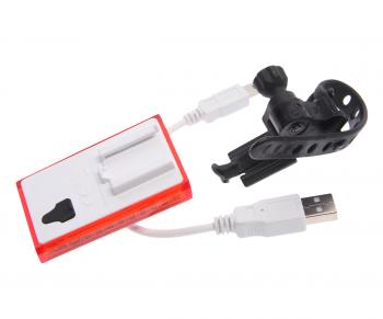 619 р. Фонарь велосипедный задний USB кабель с аккумулятором 300mAh NO NAME xc-142  с доставкой в г. Керчь. Увеличить фотографию 2