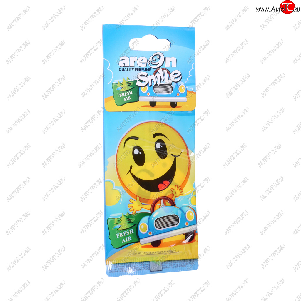 68 р. Ароматизатор подвесной пластина (свежий воздух) Smile AREON AREON asd18  с доставкой в г. Керчь