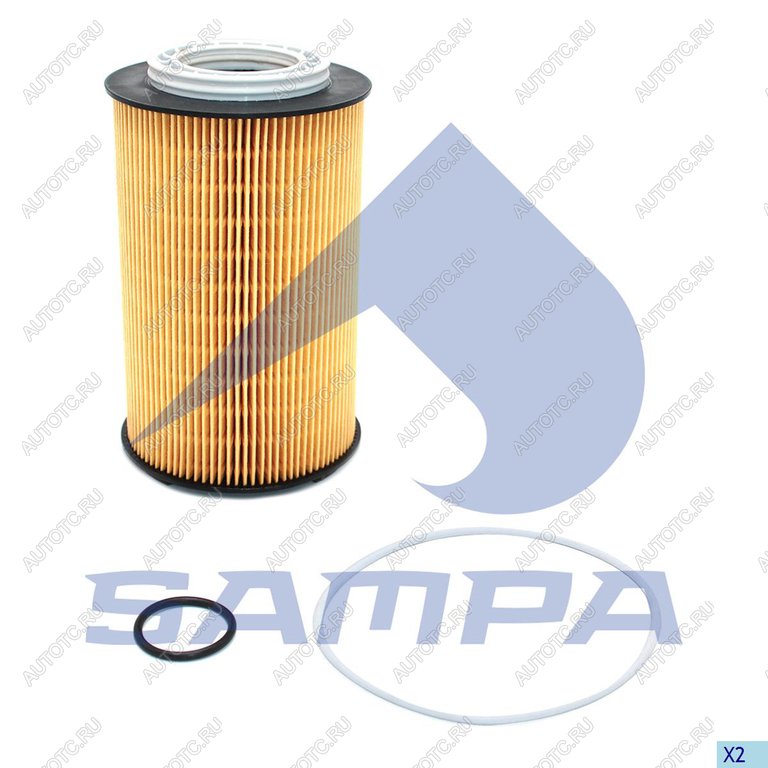 1 389 р. Фильтр масляный КПП MAN TGS,TGX (элемент) SAMPA SAMPA 025.144  с доставкой в г. Керчь