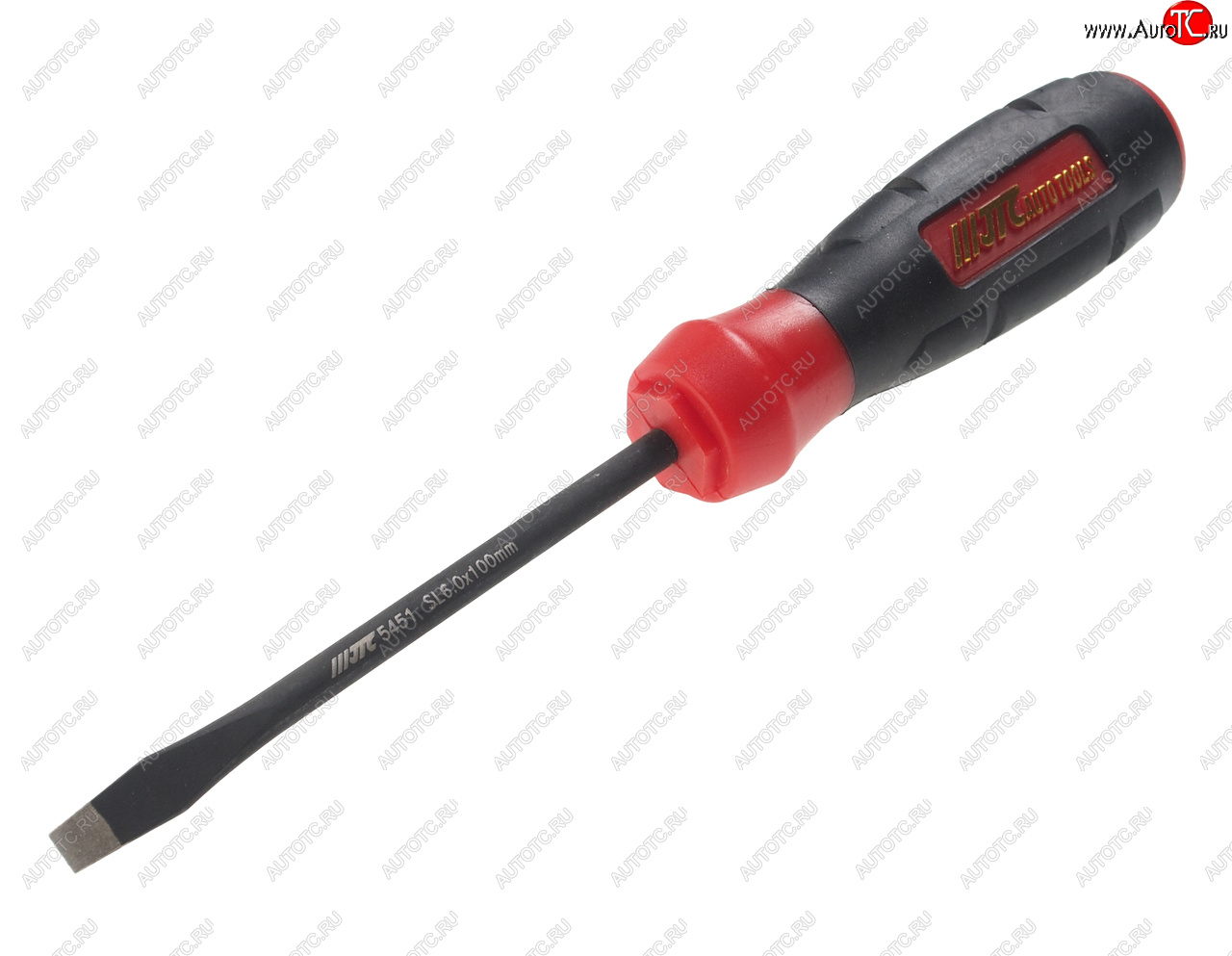 449 р. Отвертка шлицевая SL 6.0х100мм с противоскользящей рукояткой JTC JTC TOOLS CO., LTD jtc-5451  с доставкой в г. Керчь