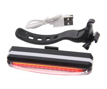 299 р. Фонарь велосипедный задний USB кабель с аккумулятором 500mAh 2 режима красный NO NAME bz-1487  с доставкой в г. Керчь. Увеличить фотографию 1