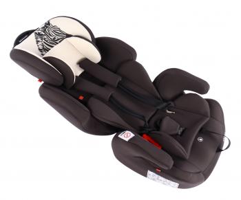 9 649 р. Автокресло детское 9-36кг (l-ll-lll) 1-12лет зебра серо-бежевое Isofix Стар SIGER SIGER kres3599  с доставкой в г. Керчь. Увеличить фотографию 3