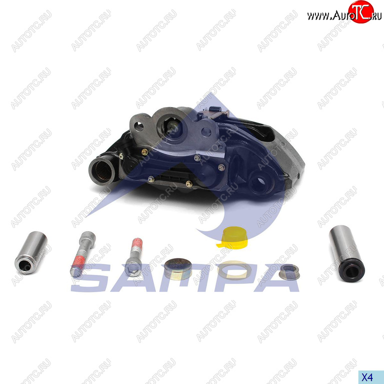 48 899 р. Суппорт SAF (SKRB9022K) правый 22.5 в сборе с колодками SAMPA SAMPA 091.048  с доставкой в г. Керчь