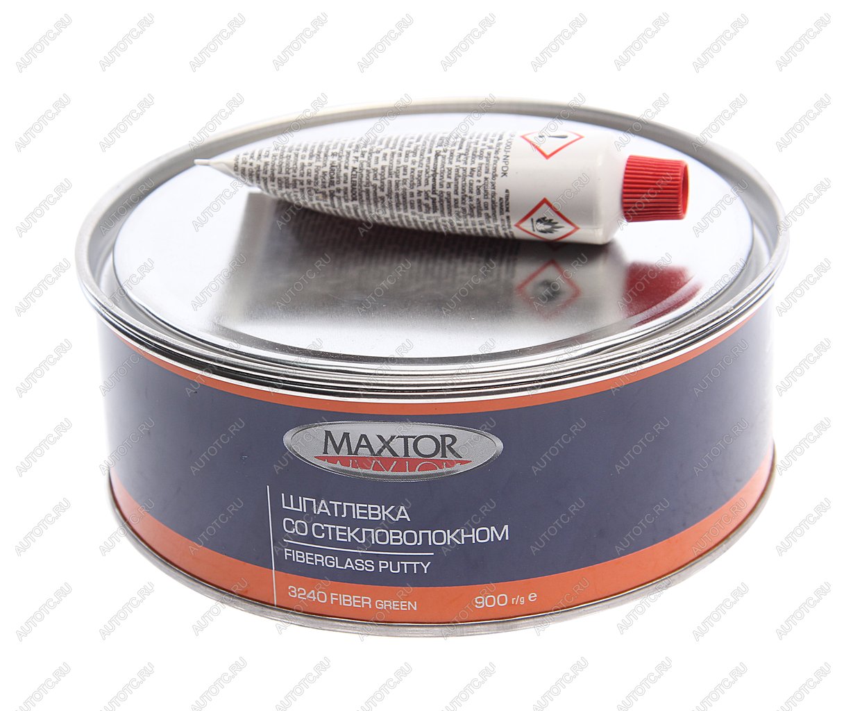 649 р. Шпатлевка со стекловолокном FIBER GLASS GREEN 0.9кг MAXTOR MAXTOR 32400.9  с доставкой в г. Керчь