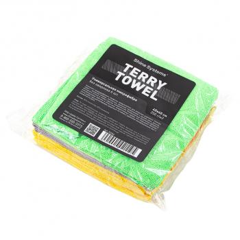 649 р. Салфетка микрофибра универсальная 40х40см (6шт.) Terry Towel SHINE SYSTEMS SHINE SYSTEMS ss582  с доставкой в г. Керчь. Увеличить фотографию 6