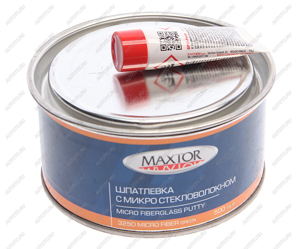 399 р. Шпатлевка с микростекловолокном FIBER GLASS GREEN 0.5кг MAXTOR MAXTOR 32500.5  с доставкой в г. Керчь