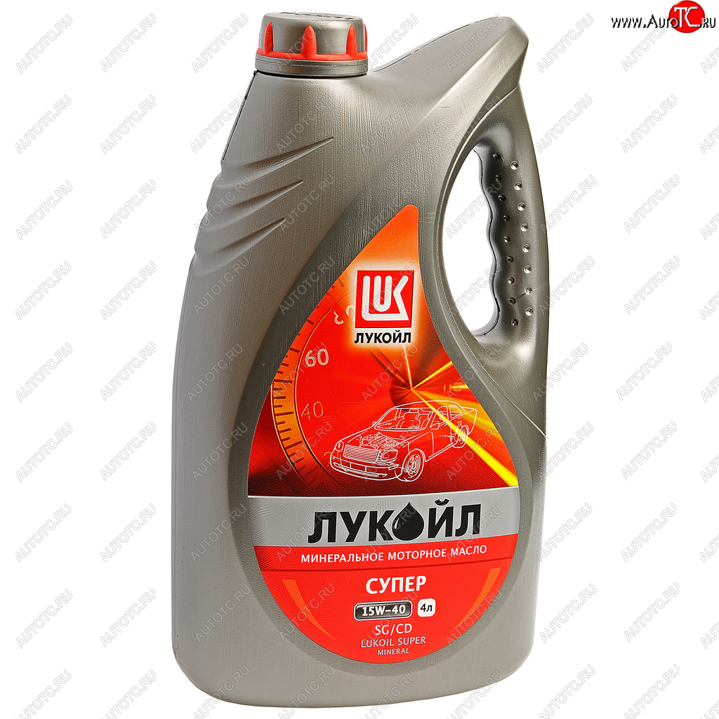 1 299 р. Масло моторное СУПЕР SGCD 15W40 мин.4л ЛУКОЙЛ LUKOIL 19195  с доставкой в г. Керчь