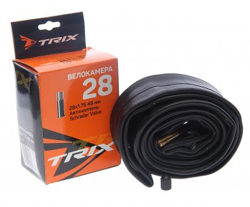 Камера велосипедная 28 28х1.75 автовентиль TRIX TRIX 027753