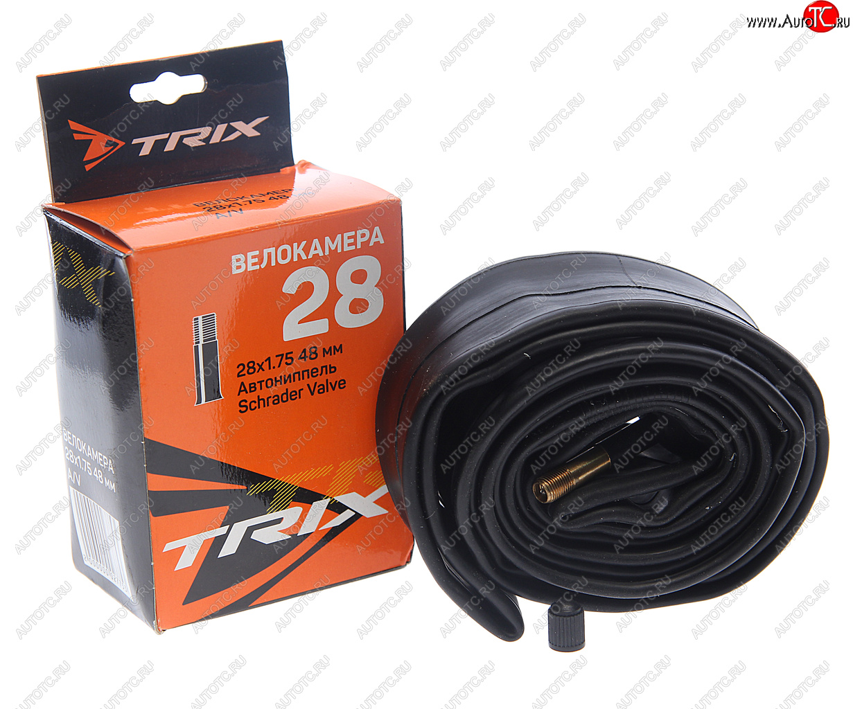 299 р. Камера велосипедная 28 28х1.75 автовентиль TRIX TRIX 027753  с доставкой в г. Керчь