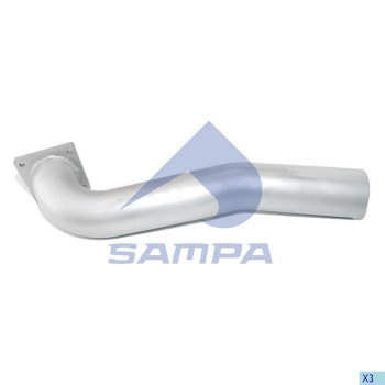 5 299 р. Труба глушителя MAN TGA передняя SAMPA SAMPA 021.164  с доставкой в г. Керчь. Увеличить фотографию 1