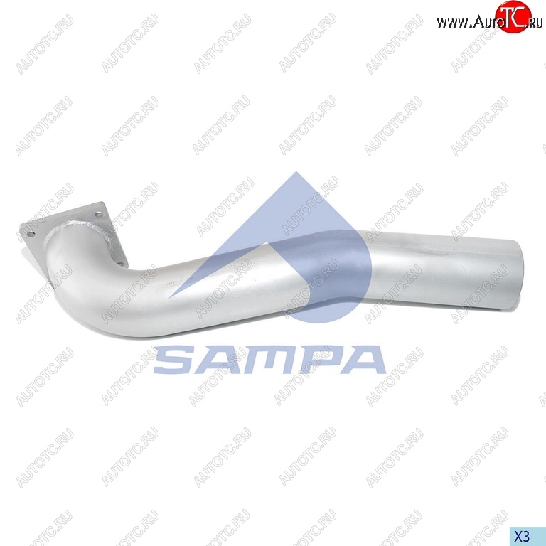 5 299 р. Труба глушителя MAN TGA передняя SAMPA SAMPA 021.164  с доставкой в г. Керчь