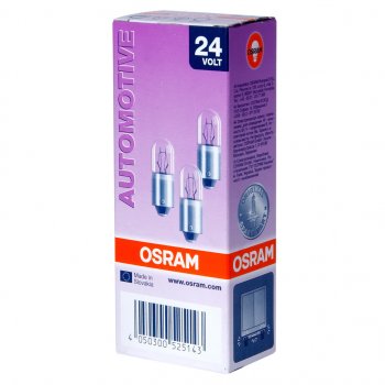 68 р. Лампа 24V T4W BA9s OSRAM OSRAM 3930  с доставкой в г. Керчь. Увеличить фотографию 1