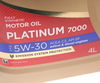 2 079 р. Масло моторное Platinum 7000 C3SP 5W30 синт.4+1л SINTEC SINTEC 600225  с доставкой в г. Керчь. Увеличить фотографию 2