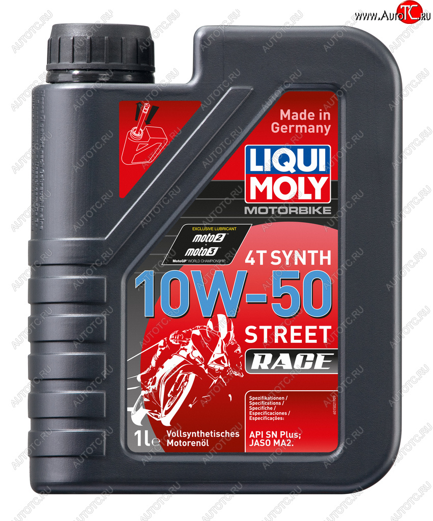 1 999 р. Масло моторное для 4-х тактных двигателей RACING SYNTH 4T 10W50 синт.1л LIQUI MOLY LIQUI MOLY 1502  с доставкой в г. Керчь