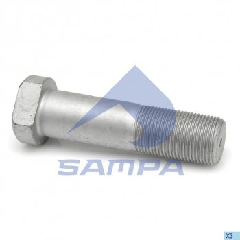 339 р. Шпилька колеса КАМАЗ-5490 MAN MERCEDES Actros (97-02) (M22х1.5х85) SAMPA SAMPA 020.433  с доставкой в г. Керчь. Увеличить фотографию 1