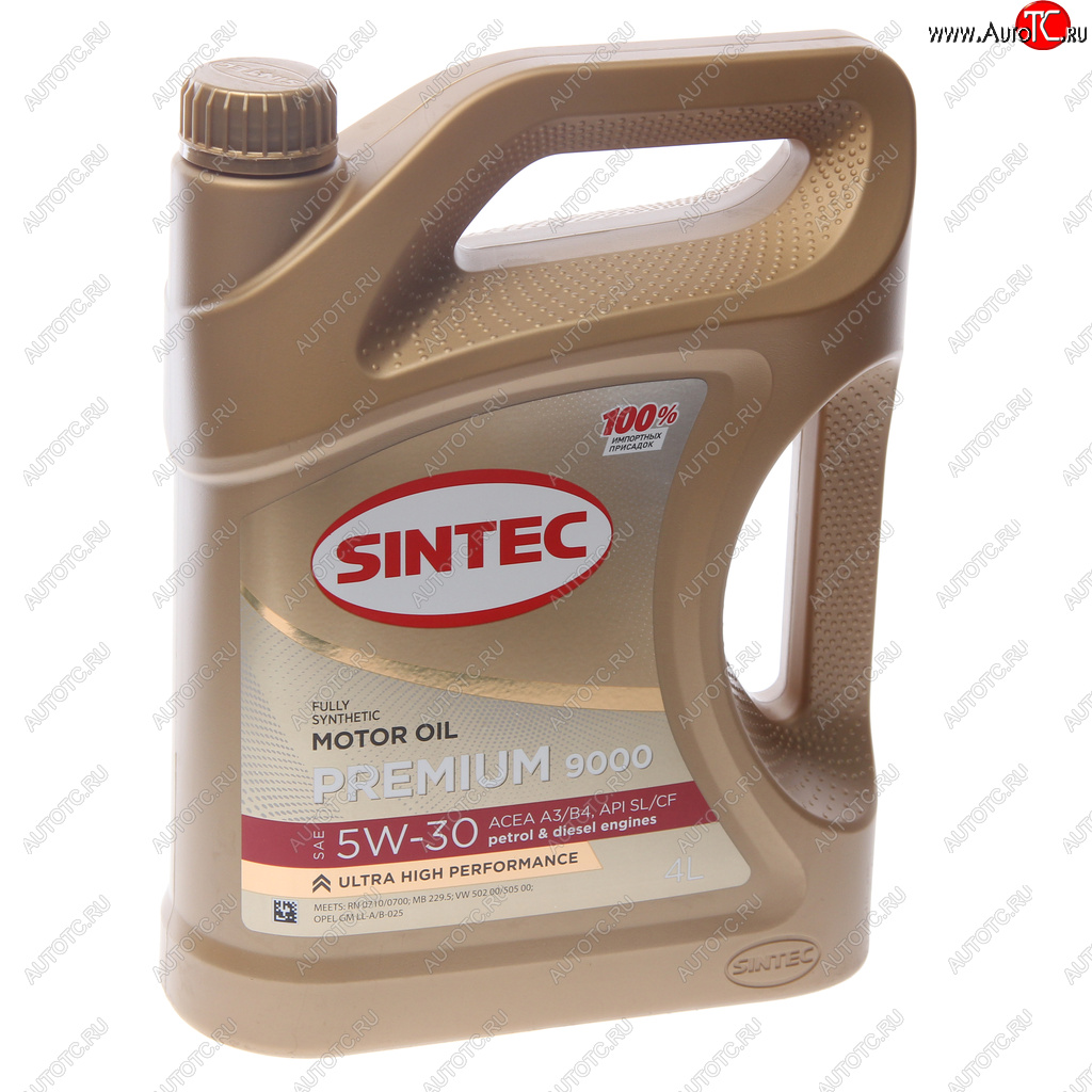2 669 р. Масло моторное PREMIUM 9000 A3B4 5W30 синт.4л SINTEC SINTEC 600103  с доставкой в г. Керчь