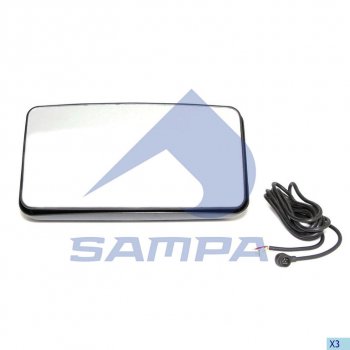 2 999 р. Зеркало боковое MAN F2000 правое электрическое с подогревом SAMPA SAMPA 022.101  с доставкой в г. Керчь. Увеличить фотографию 1