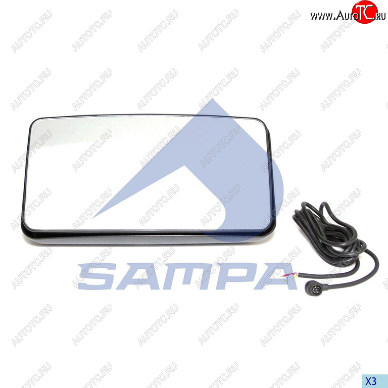 2 999 р. Зеркало боковое MAN F2000 правое электрическое с подогревом SAMPA SAMPA 022.101  с доставкой в г. Керчь
