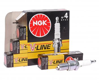 349 р. Свеча зажигания ВАЗ-2101 V-LINE-4 NGK (1шт.) NGK 5637  с доставкой в г. Керчь. Увеличить фотографию 1