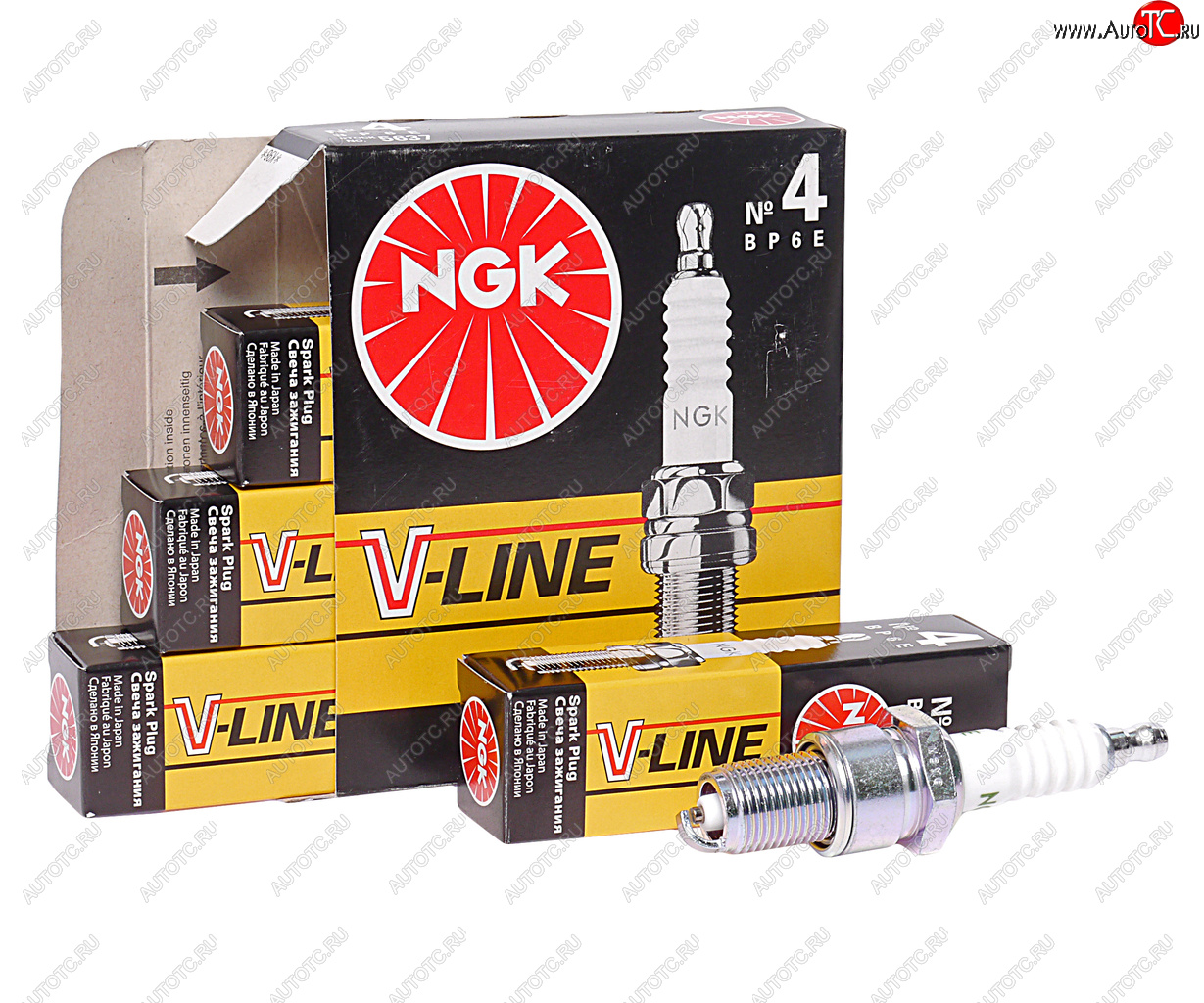 349 р. Свеча зажигания ВАЗ-2101 V-LINE-4 NGK (1шт.) NGK 5637  с доставкой в г. Керчь