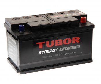 17 649 р. Аккумулятор TUBOR Synergy 85Ач обратная полярность,низкий TUBOR 6ст85(0)  с доставкой в г. Керчь. Увеличить фотографию 1