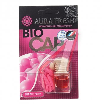Ароматизатор подвесной жидкостный (bubble Gum) 6мл Bio Cap AURA FRESH AURA FRESH 23003