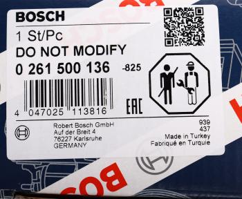 9 449 р. Форсунка BMW 5 (F10,F11),6 (F06,F12),7 (F01,F02) топливная BOSCH BOSCH 0261500136  с доставкой в г. Керчь. Увеличить фотографию 7