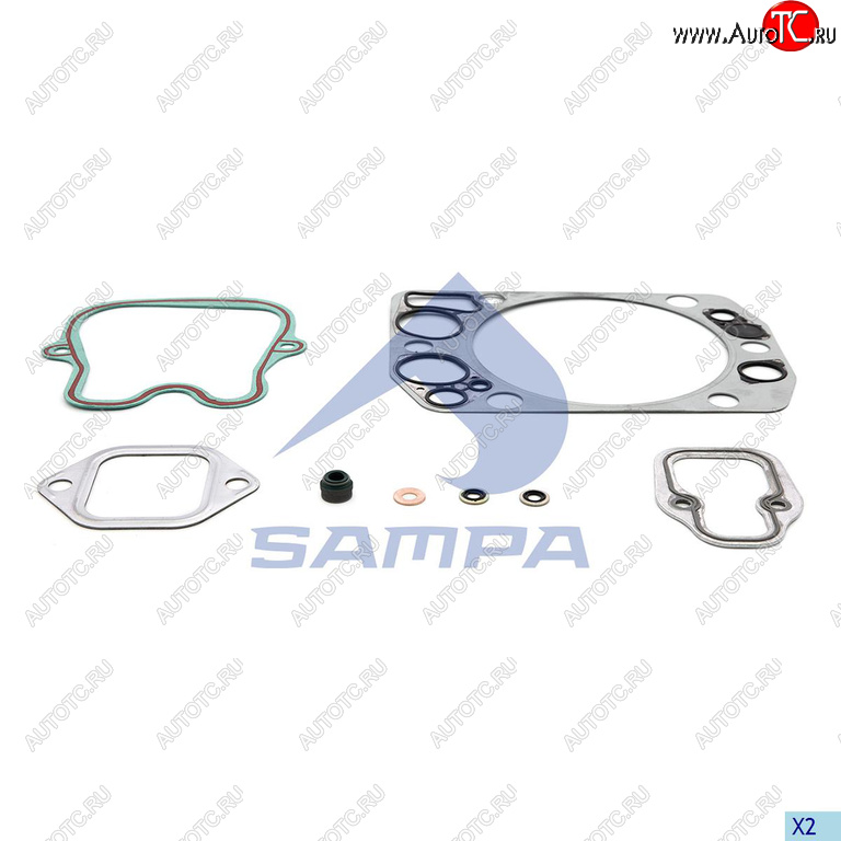 2 059 р. Прокладка головки блока MAN F2000 дв.D2866 (на 1 цилиндр) SAMPA SAMPA 020.725  с доставкой в г. Керчь
