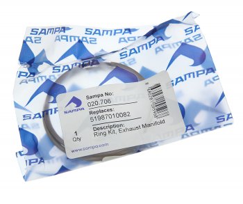 389 р. Прокладка коллектора MAN выпускного (2шт.) SAMPA SAMPA 020.706  с доставкой в г. Керчь. Увеличить фотографию 2