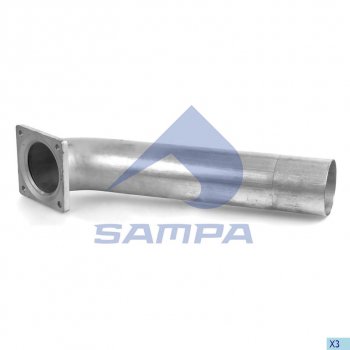 3 559 р. Труба приемная глушителя MAN SAMPA SAMPA 021.194  с доставкой в г. Керчь. Увеличить фотографию 1