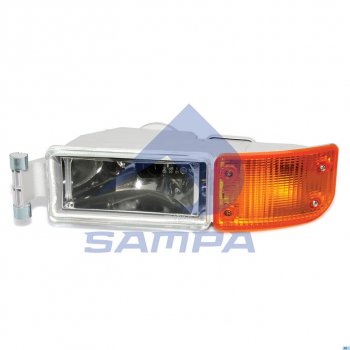 3 999 р. Фара противотуманная MAN TGA с желтым указателем поворота левая SAMPA SAMPA 022.047  с доставкой в г. Керчь. Увеличить фотографию 1