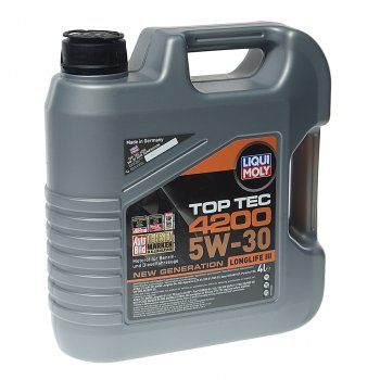 8 799 р. Масло моторное TOP TEC 4200 5W30 синт.4л LIQUI MOLY LIQUI MOLY 3715  с доставкой в г. Керчь. Увеличить фотографию 1