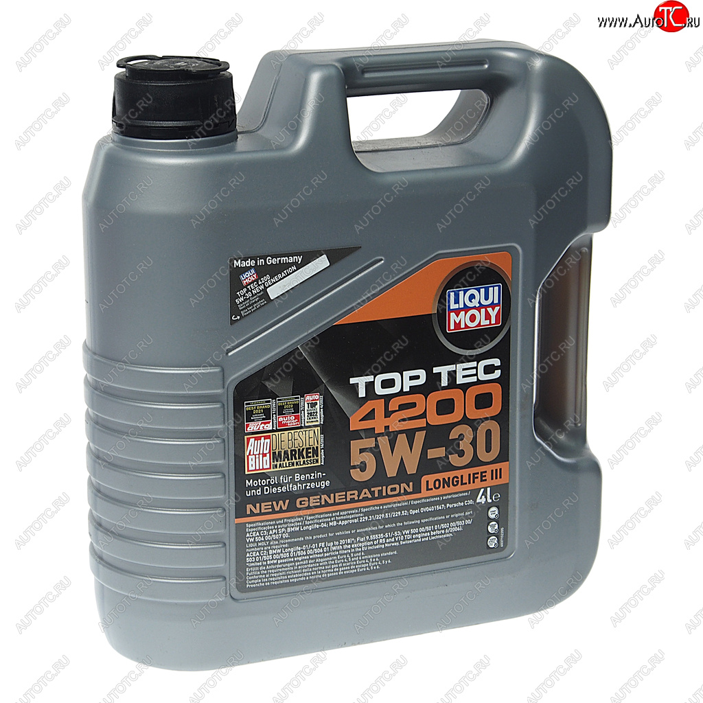 8 799 р. Масло моторное TOP TEC 4200 5W30 синт.4л LIQUI MOLY LIQUI MOLY 3715  с доставкой в г. Керчь