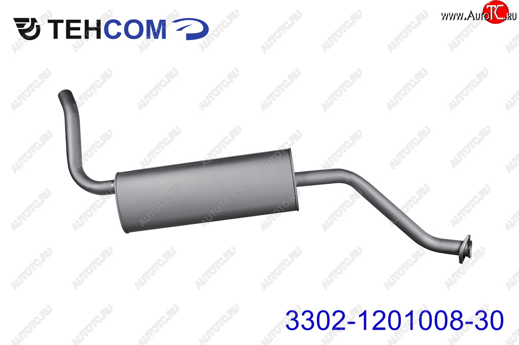 6 449 р. Глушитель ГАЗ-3302 Next,Бизнес дв.УМЗ,Evotech,CUMMINS (ГБО) ЕВРО-4,5 длинный ТЕХКОМ ТЕХКОМ 3302-1201008-30  с доставкой в г. Керчь