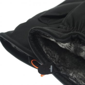 449 р. Перчатки экокожа утепленные черные GLOVES 10-05  с доставкой в г. Керчь. Увеличить фотографию 2