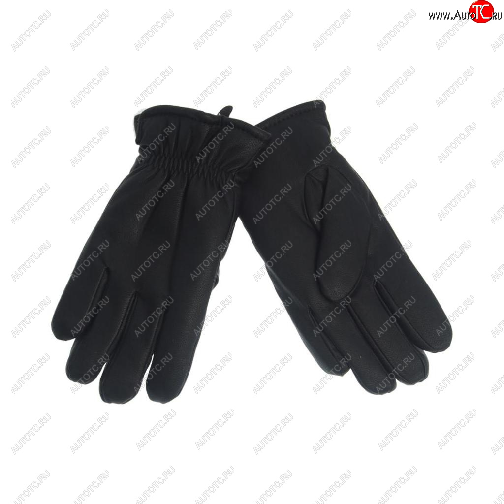 449 р. Перчатки экокожа утепленные черные GLOVES 10-05  с доставкой в г. Керчь