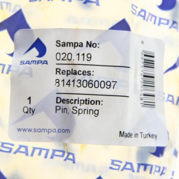 599 р. Палец MAN F90 рессоры верхний (30х162) SAMPA SAMPA 020.119  с доставкой в г. Керчь. Увеличить фотографию 3