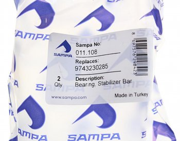 69 р. Втулка стабилизатора MERCEDES Atego (37.5x56мм) SAMPA SAMPA 011.108  с доставкой в г. Керчь. Увеличить фотографию 3