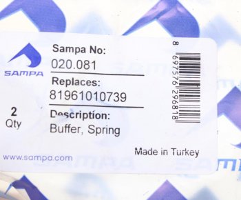 167 р. Отбойник MAN L,M90,2000 рессоры (70х20мм) SAMPA SAMPA 020.081  с доставкой в г. Керчь. Увеличить фотографию 3