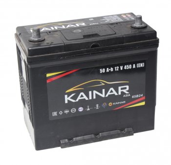 7 199 р. Аккумулятор KAINAR Asia 50Ач KAINAR 6ст50(1) 65b24r  с доставкой в г. Керчь. Увеличить фотографию 1