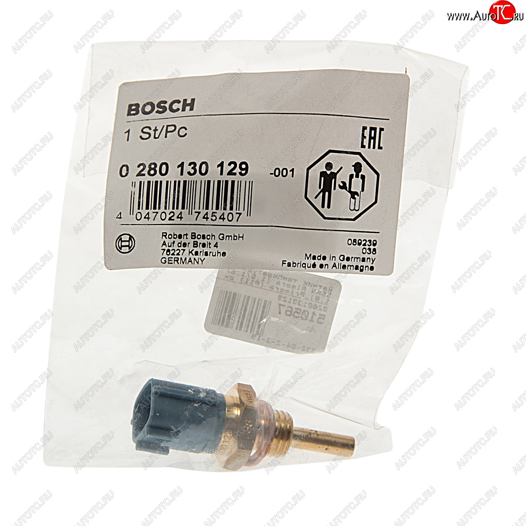 2 269 р. Датчик температуры NISSAN Almera (1.51.61.8),Primera (P11) охлаждающей жидкости BOSCH BOSCH 0280130129  с доставкой в г. Керчь